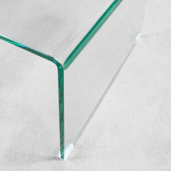  - Galaxy Couchtisch aus gebogenem Glas, 80 x 45 x 35 cm