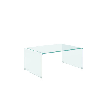  - Galaxy Couchtisch aus gebogenem Glas, 80 x 45 x 35 cm