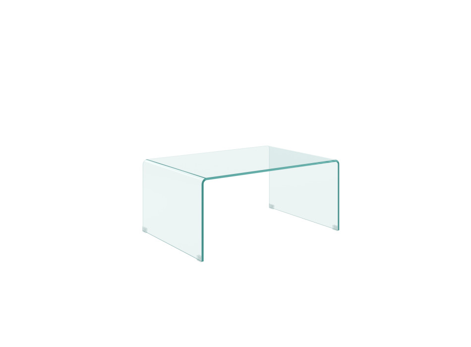  - Galaxy Couchtisch aus gebogenem Glas, 80 x 45 x 35 cm