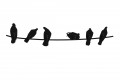 BIRDS ON WIRE HA01 COVO Garderobenständer