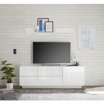 JUPITER TV-Ständer, 182 x 44 x 63 cm, 2 Schubladen, 1 Tür