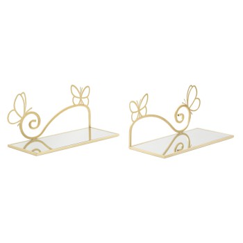 Schmetterlings-Regal-Nachttischpaar