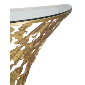 Wandkonsole mit Blättern