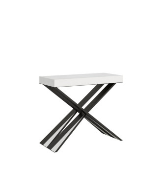 Ausziehbarer Konsolentisch 90x40/196 cm, Gestell Diago Small Premium, Anthrazit