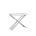 Ausziehbarer Konsolentisch 90x40/196 cm, Diago Small, weißes Gestell