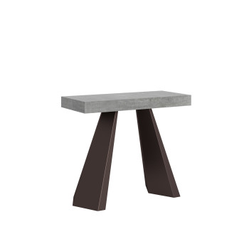 Diamante Konsolentisch mit Bärenbeinen – Ausziehbarer Konsolentisch 90 x 40/196 cm Diamante Small Premium Natur-Eiche mit Bärengestell