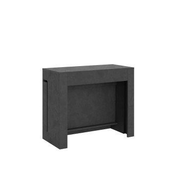Evolve Konsole – Ausziehbare Konsole 90 x 42/302 cm, Evolve Esche weiß mit internen Erweiterungen