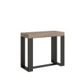 Ausziehbarer Konsolentisch 90x40/300 cm Futura Premium Anthrazit-Gestell