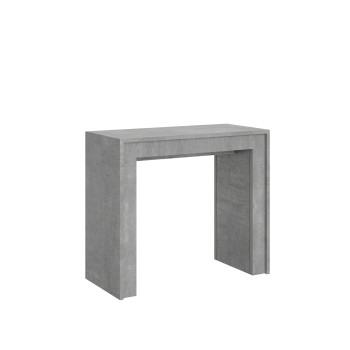 Mia Konsolentisch – Ausziehbarer Konsolentisch 90 x 42/302 cm, Mia Weiß-Esche