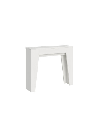 Schmaler Konsolentisch – Ausziehbarer Konsolentisch 90 x 25/181 cm, schmal, Esche