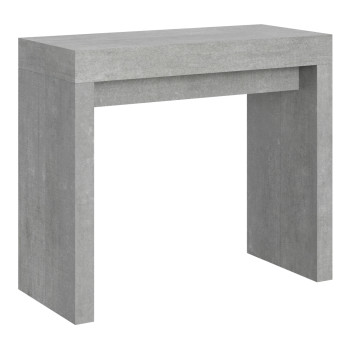 Roxell Konsolentisch – Ausziehbarer Konsolentisch 90 x 40/300 cm, Roxell Weiß-Esche