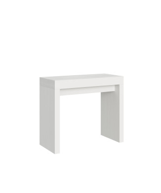 Roxell Konsolentisch – Ausziehbarer Konsolentisch 90 x 40/300 cm, Roxell Weiß-Esche