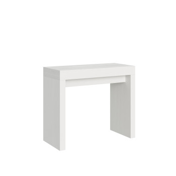 Roxell Konsolentisch – Ausziehbarer Konsolentisch 90 x 40/300 cm, Roxell Weiß-Esche