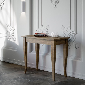 Sciabola Konsolentisch – Ausziehbarer Konsolentisch 90 x 48/204 cm, Sciabola Small, Walnuss
