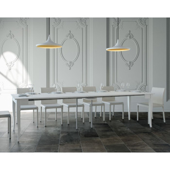Sciabola Konsolentisch – Ausziehbarer Konsolentisch 90 x 48/308 cm, Sciabola Weiße Esche