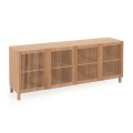 Beyla Sideboard mit 4 Türen aus massiver Eiche, 180 x 71,5 cm, FSC 100 %