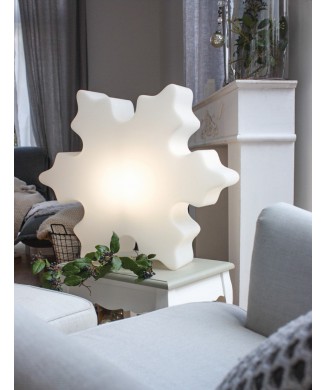 60 cm Leuchtender Schneekristall 32436W 8 Jahreszeiten Design
