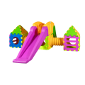 Cubic Spielzeugmodell i2000 – modulares Spiel mit 1 großer Rutsche und 2 Häusern.