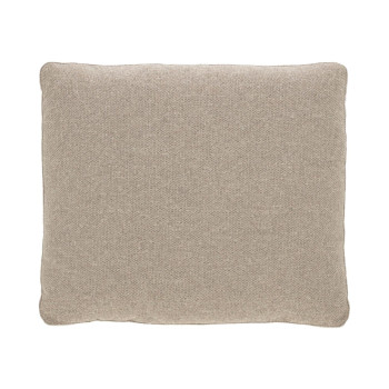 Blok-Kissen aus beigefarbenem Chenille, 50 x 60 cm