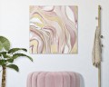 GEMÄLDE AUF ROSA LEINWAND