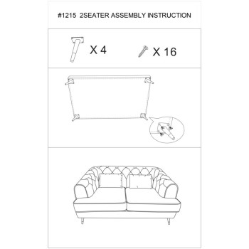 PRAGA 2-Sitzer-Sofa