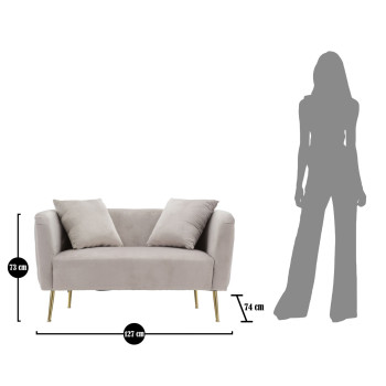 BUKAREST GRAUES SOFA