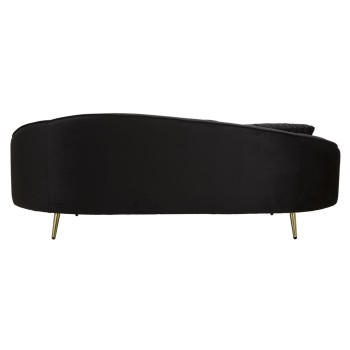 OSLO 3-Sitzer-Sofa mit schwarzen Kissen