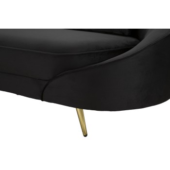 OSLO 3-Sitzer-Sofa mit schwarzen Kissen