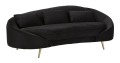 OSLO 3-Sitzer-Sofa mit schwarzen Kissen