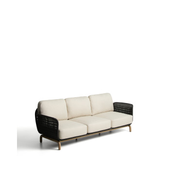 Alipa 3-Sitzer-Sofa aus massivem Akazienholz und Seil