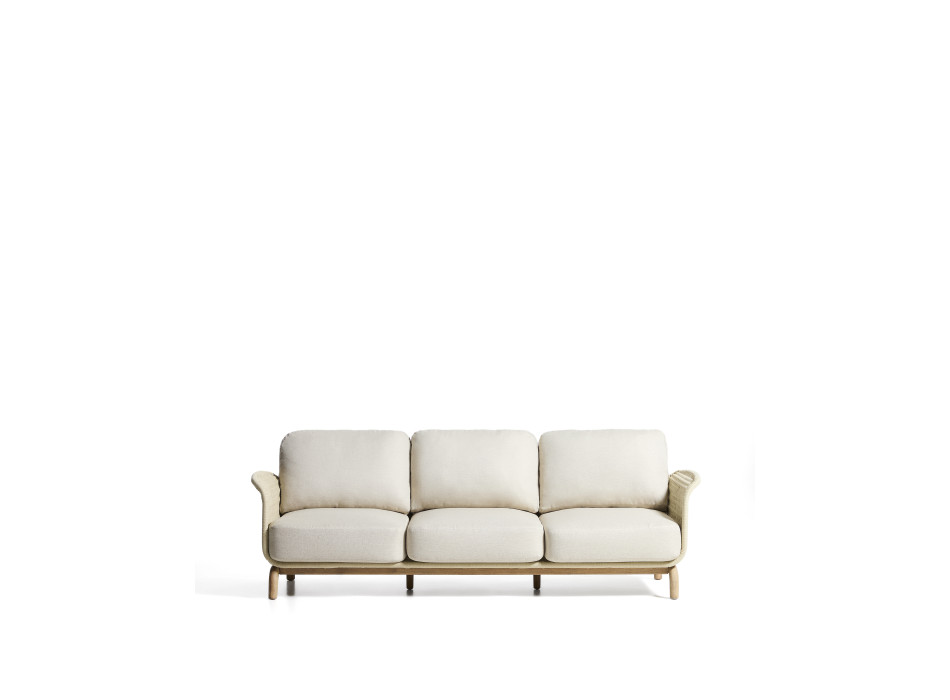 Alipa 3-Sitzer-Sofa aus massivem Akazienholz und Seil