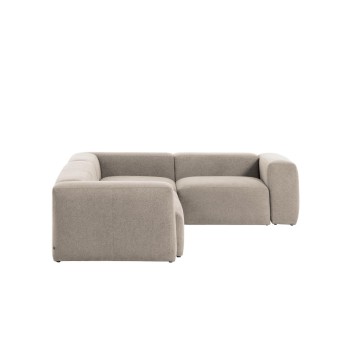 Blok 3-Sitzer Ecksofa beige 290 x 230 cm /