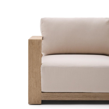 Ambra 3-Sitzer-Sofa aus massivem Akazienholz mit heller Oberfläche, 249 cm, FSC 100 %