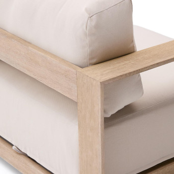 Ambra 3-Sitzer-Sofa aus massivem Akazienholz mit heller Oberfläche, 249 cm, FSC 100 %