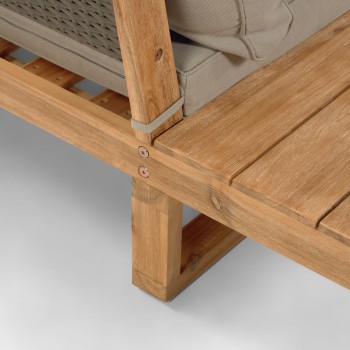 Flaviina 5-Sitzer-Ecksofa aus 100 % FSC-zertifiziertem Akazienholz