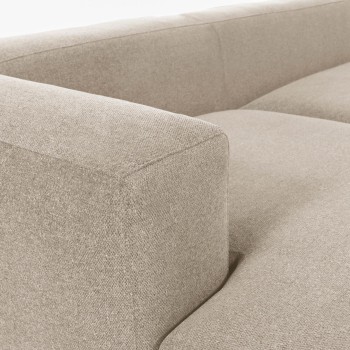 Blok 4-Sitzer-Sofa mit Chaiselongue links, beige, 330 cm