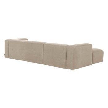 Blok 4-Sitzer-Sofa mit Chaiselongue links, beige, 330 cm