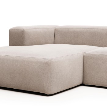 Blok 4-Sitzer-Sofa mit Chaiselongue links, beige, 330 cm