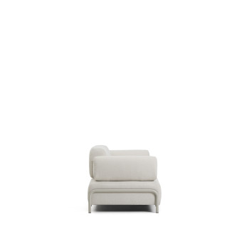 Compo 2-Sitzer-Sofa aus ecrufarbenem Chenille und beigefarbenem Metallgestell, 200 cm FSC Mix Credit