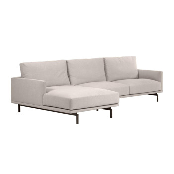 Galene 4-Sitzer-Sofa mit Chaiselongue links, beige, 314 cm, FSC Mix-zertifiziert