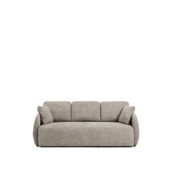 Laira 3-Sitzer-Schlafsofa in taubengrauem Chenille, 218 cm, FSC Mix-zertifiziert