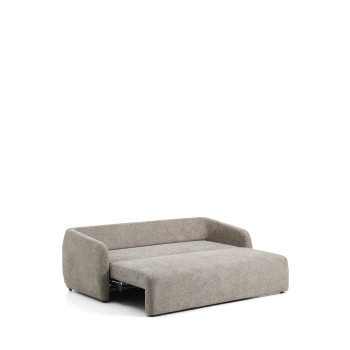 Laira 3-Sitzer-Schlafsofa in taubengrauem Chenille, 218 cm, FSC Mix-zertifiziert