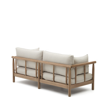 Sacova 2-Sitzer-Sofa aus massivem Eukalyptusholz, 195 cm