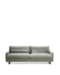 Veliro 3-Sitzer-Sofa in grünem Samt mit schwarzen Stahlbeinen, 240 cm, FSC Mix-zertifiziert