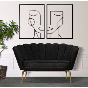 VIENNA PLUS SCHWARZES SOFA