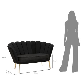 VIENNA PLUS SCHWARZES SOFA