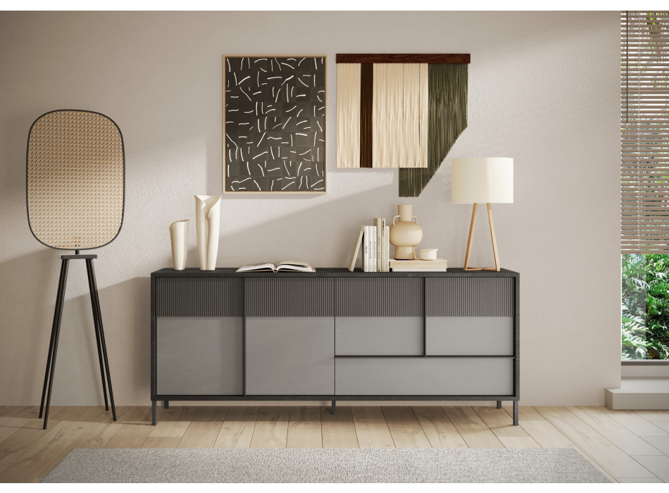 EVEREST – Sideboard mit 4 Türen und 1 Schublade