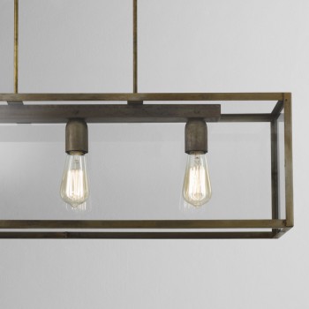LONDON 205.04.FF IL FANALE Pendelleuchte aus Eisen und Glas
