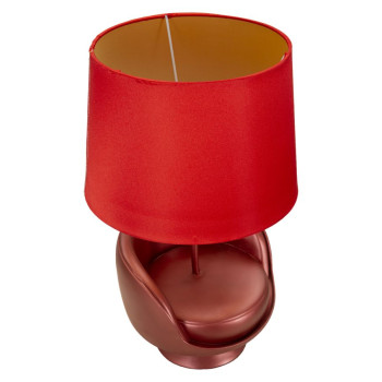ROTE NACHTTISCHLAMPE IM MITTELJAHRHUNDERT