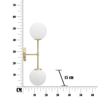 GLAMOURÖSE DOPPELWANDLAMPE